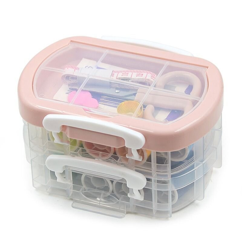 Sewing Kit Box Manufacturer - High Quality Three-layer Transparent Cross Stitch