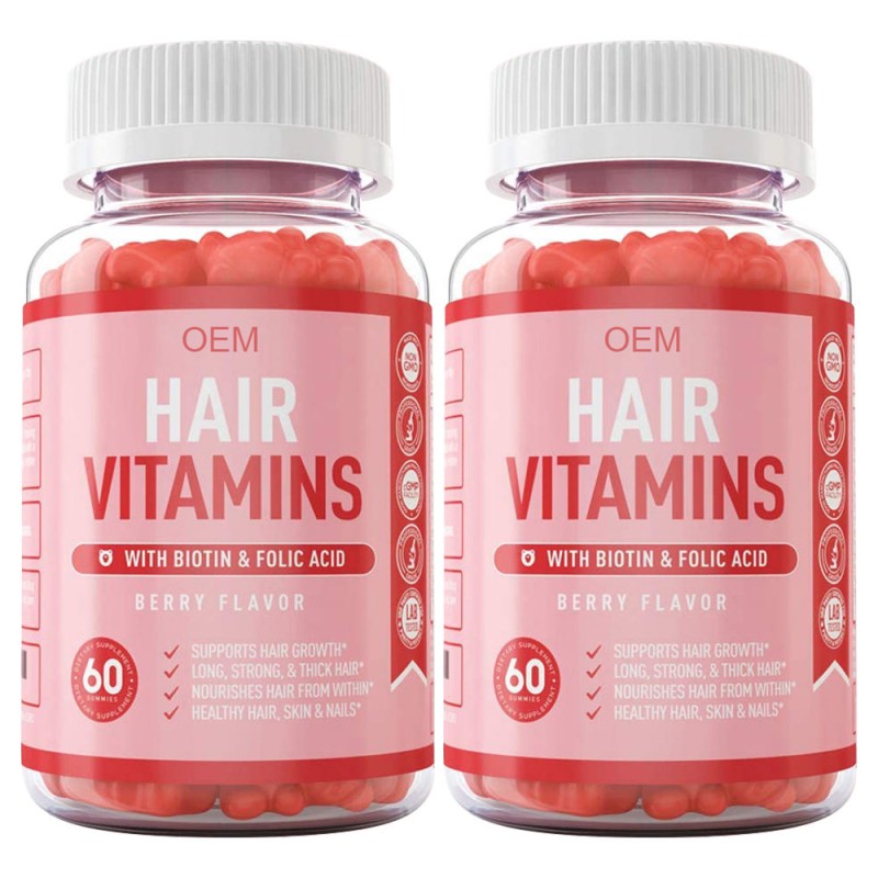 Hair Growth Gummies Factory - OEM Biotin Collagen Keratin