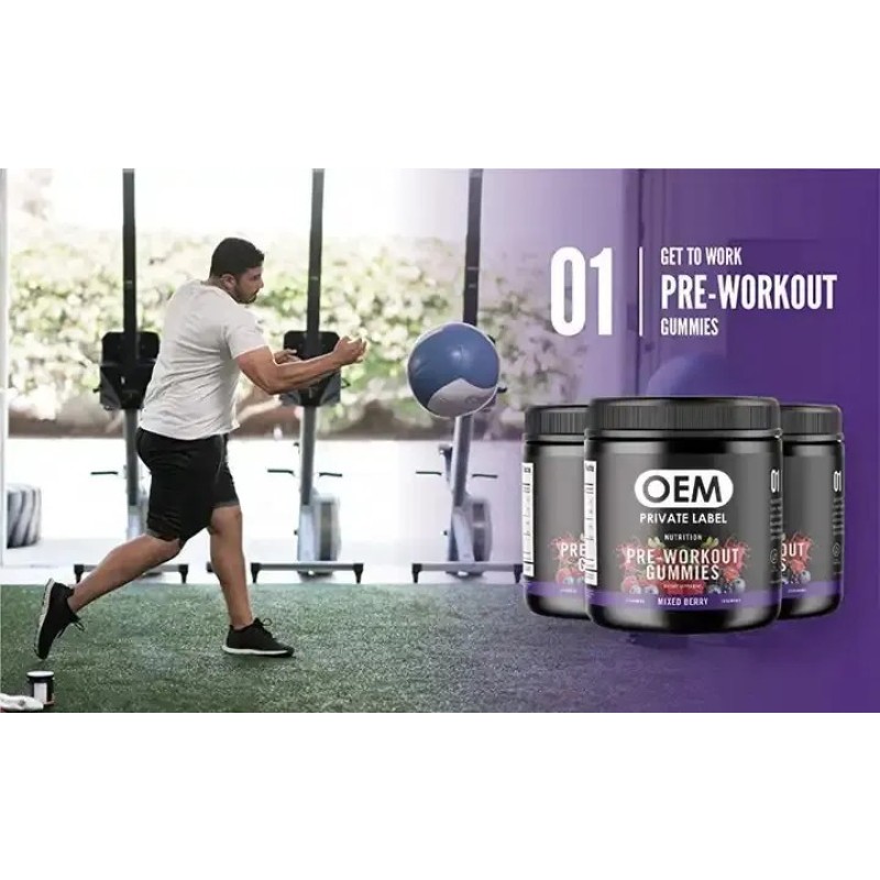 Pre Workout Gummies Manufacturer - OEM Energy Candy Supplement