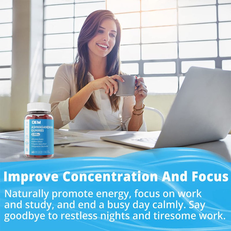 Ashwagandha Gummies Manufacturer - OEM Vegan Stress Relief