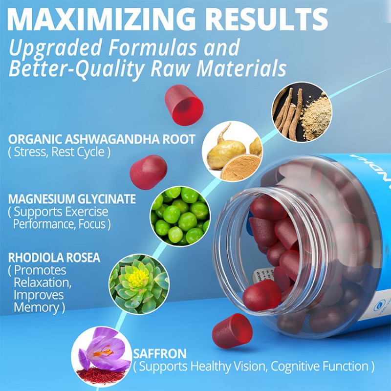 Ashwagandha Gummies Manufacturer - OEM Vegan Stress Relief