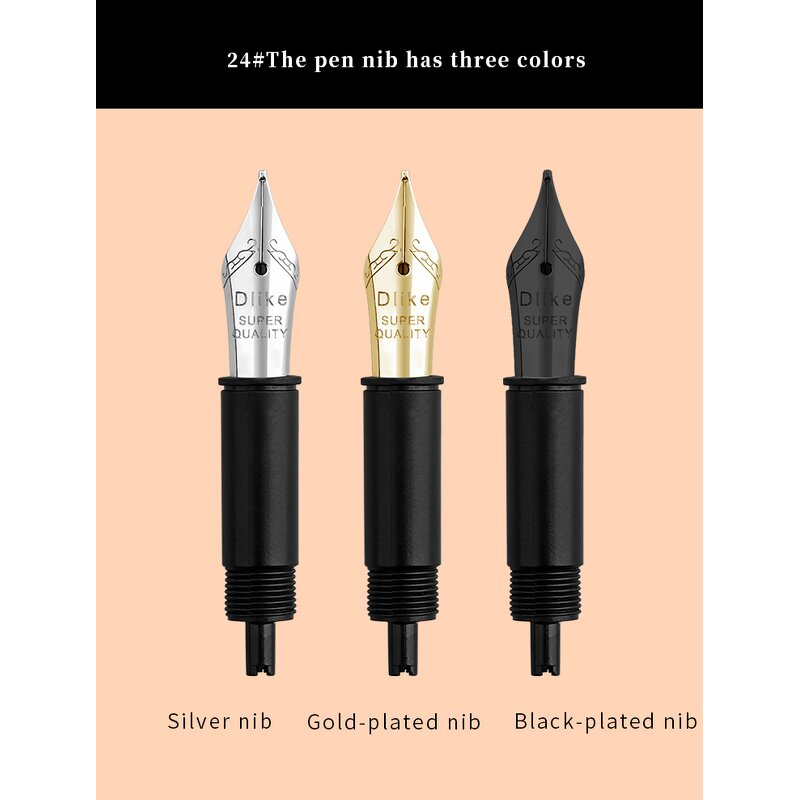 Fountain Pen Nib Set Factory - Delike 24# Small Artist EF0.38 F0.5mm