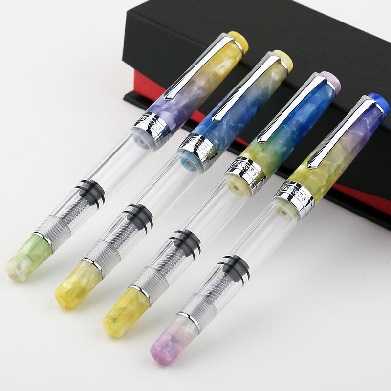 Acrylic Fountain Pen Factory - PENBBS309 Hawaii Piston Resin Bright Tip