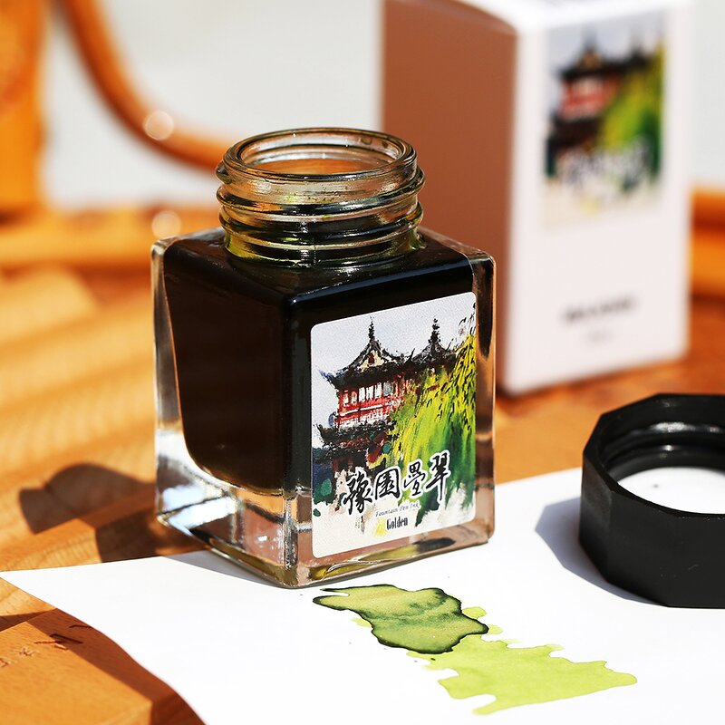 Colored Ink Set Factory - MAJOHN 20ml Gold Powder for Dipping Pens