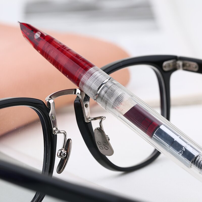 Resin Calligraphy Pen Manufacturer - Moonman 101 Clear Grip 0.5mm Writing