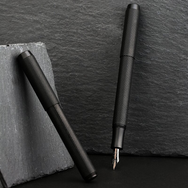 All-Copper Fountain Pen Manufacturer - HUNYUAN Black Knight Ming-tip Small Art