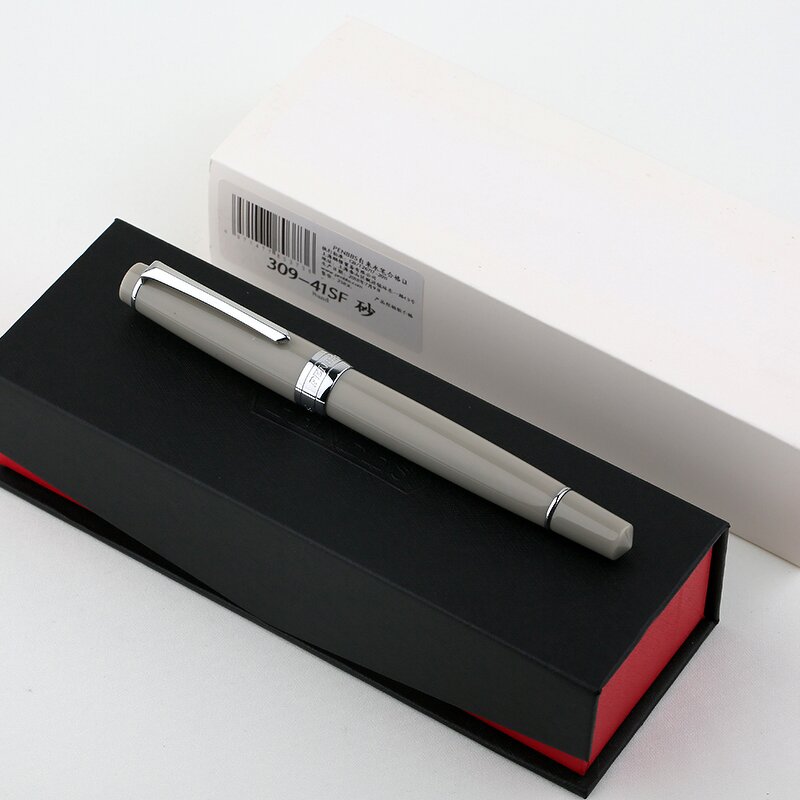 Acrylic Fountain Pen Manufacturer - PENBBS309 Gray Piston Small Art Nib