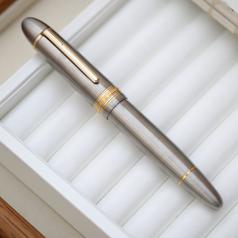 Titanium Alloy Fountain Pen Manufacturer - MAJOHN P141 8# 40 Hammered Pattern