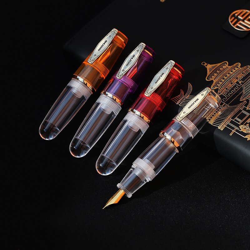 Transparent Fountain Pen Factory - MAJOHN Q3 Resin Barrel Big Ink Storage