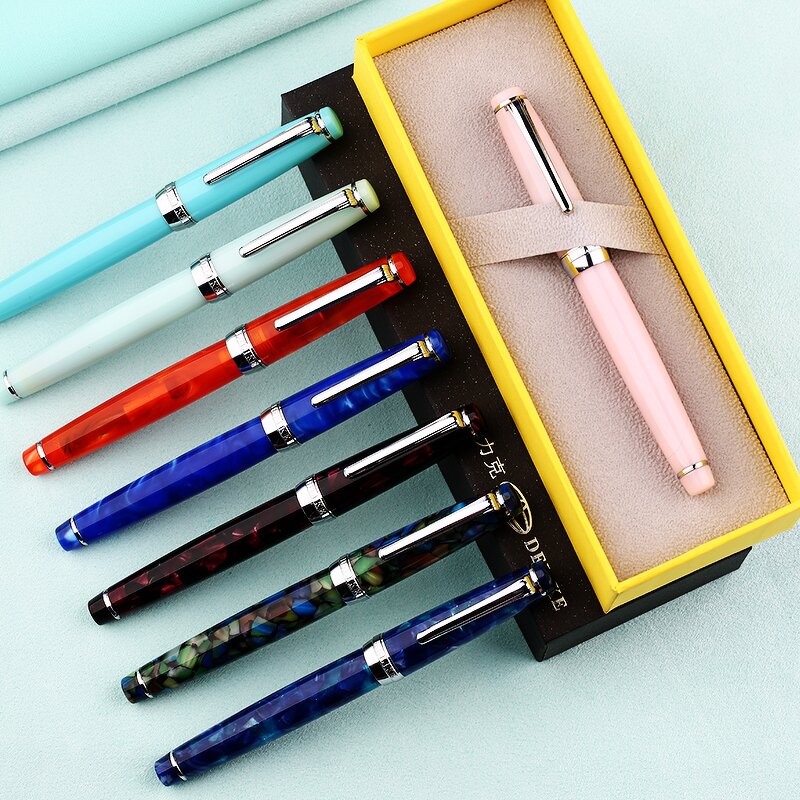 Small Art Fountain Pen Factory - New Moon2 Design for Student Adult Writing