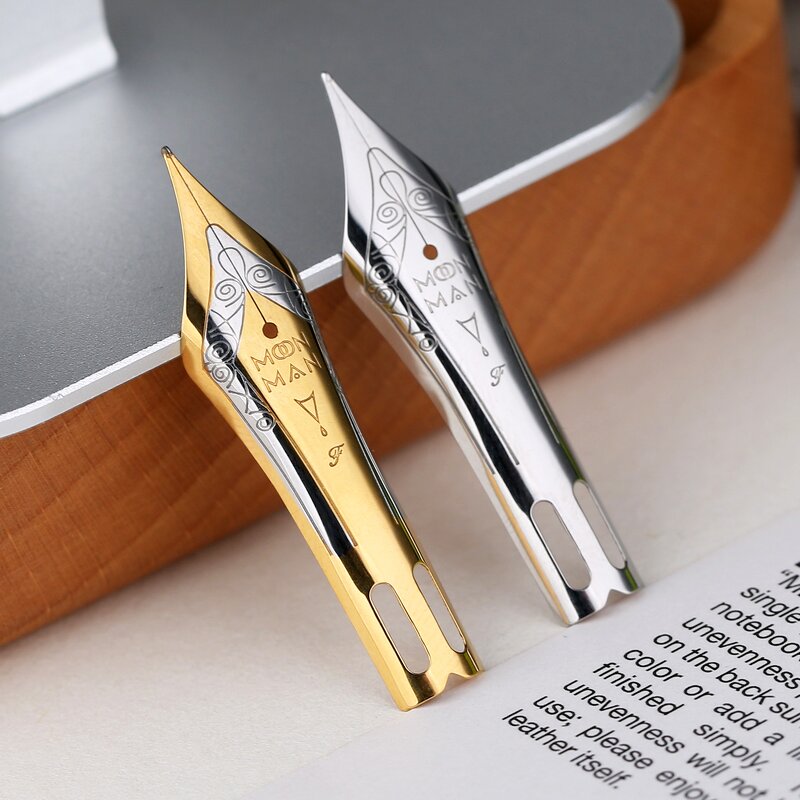 Fountain Pen Manufacturer - MAJOHN 8# 40 Type Gold Black Blue Plated Nib