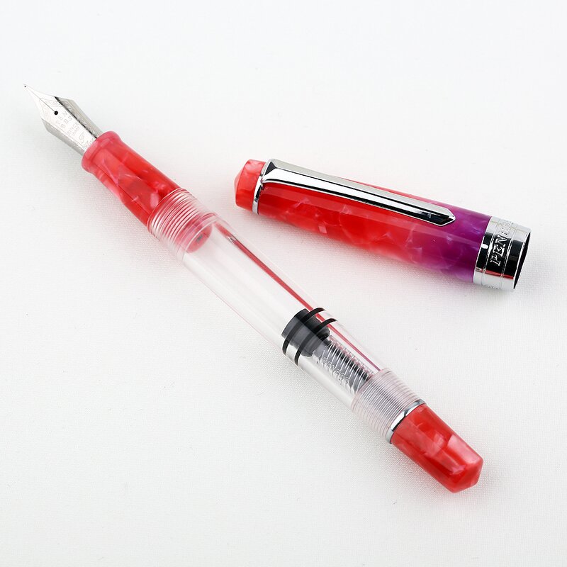 Resin Acrylic Fountain Pen Manufacturer - PENBBS309 Raspberry Piston Small Nib