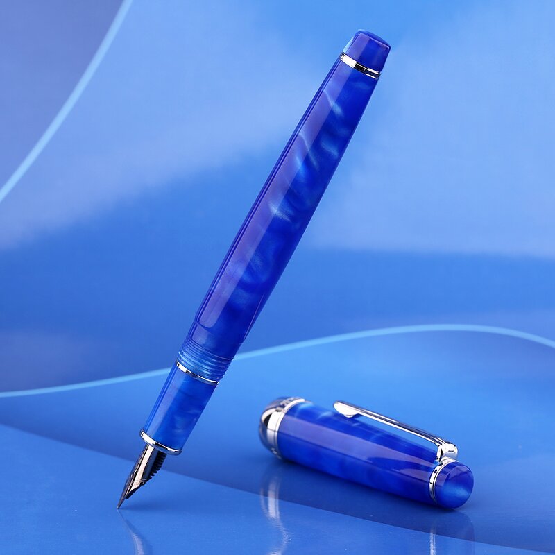 Small Art Fountain Pen Factory - New Moon2 Design for Student Adult Writing