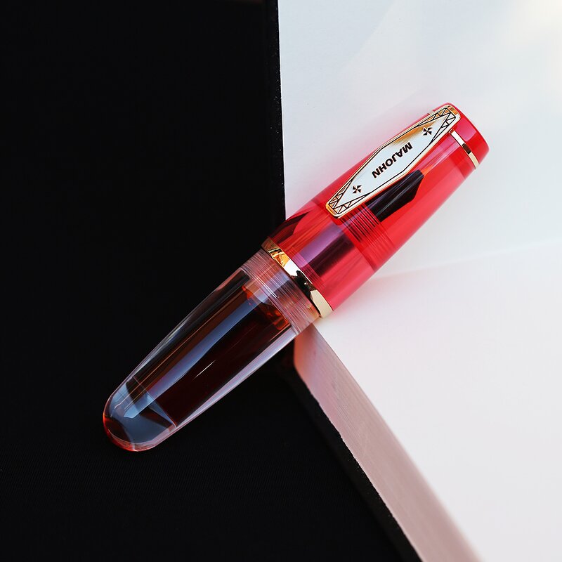 Transparent Fountain Pen Factory - MAJOHN Q3 Resin Barrel Big Ink Storage