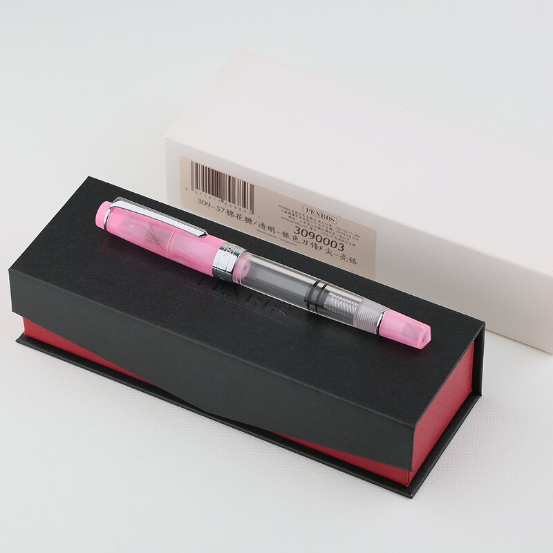 Acrylic Fountain Pen Manufacturer - PENBBS-309 Light Pink Piston Small Nib