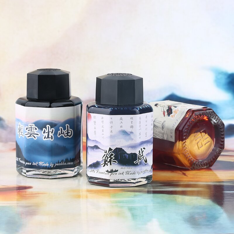 Gold Powder Ink Factory - PENBBS 26th Non-Carbon 60ml for Drawing Writing