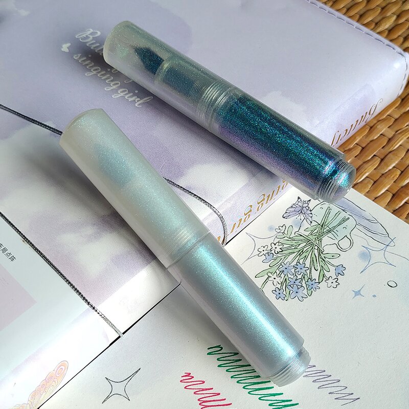 Short Fountain Pen Manufacturer - MAJOHN Wancai Pearlescent Lipstick Iridium Tip