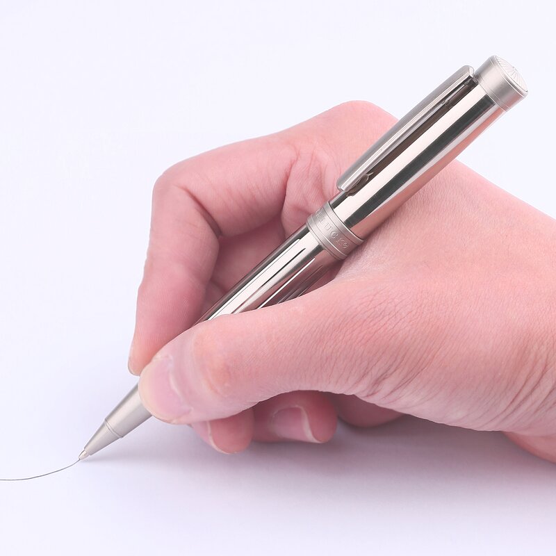 Metal Ballpoint Pen Manufacturer - MOONMAN Brass Nickel Plated 0.7mm Tip