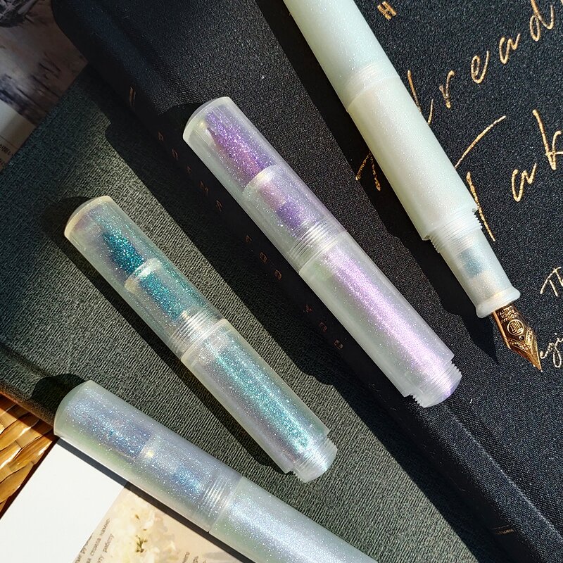 Short Fountain Pen Manufacturer - MAJOHN Wancai Pearlescent Lipstick Iridium Tip
