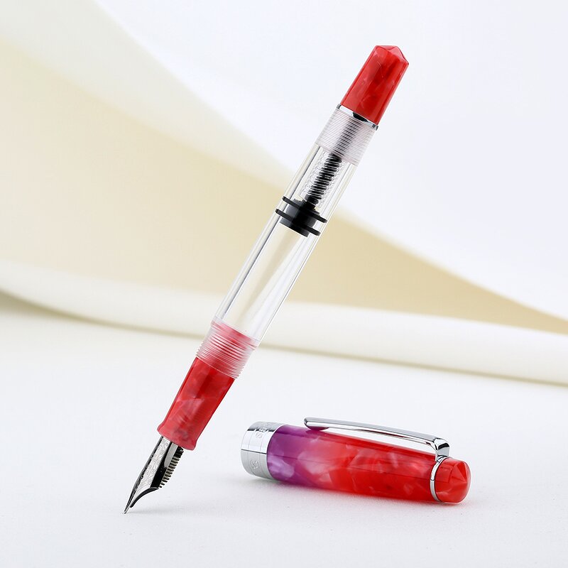 Resin Acrylic Fountain Pen Manufacturer - PENBBS309 Raspberry Piston Small Nib