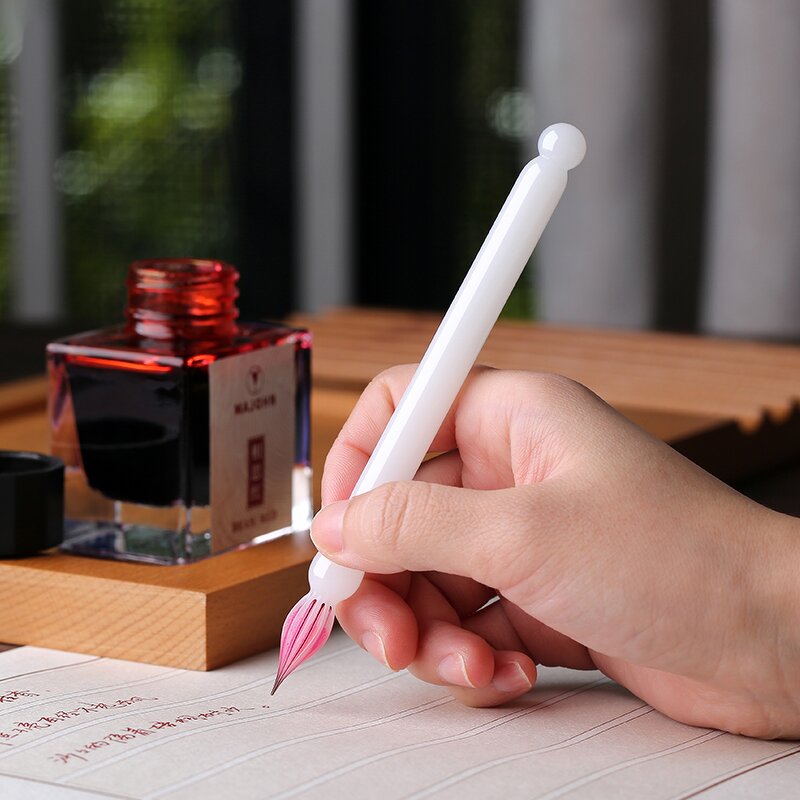 Glass Dip Pen Factory - MAJOHN Ying Xue Handmade 0.5mm Writing Width