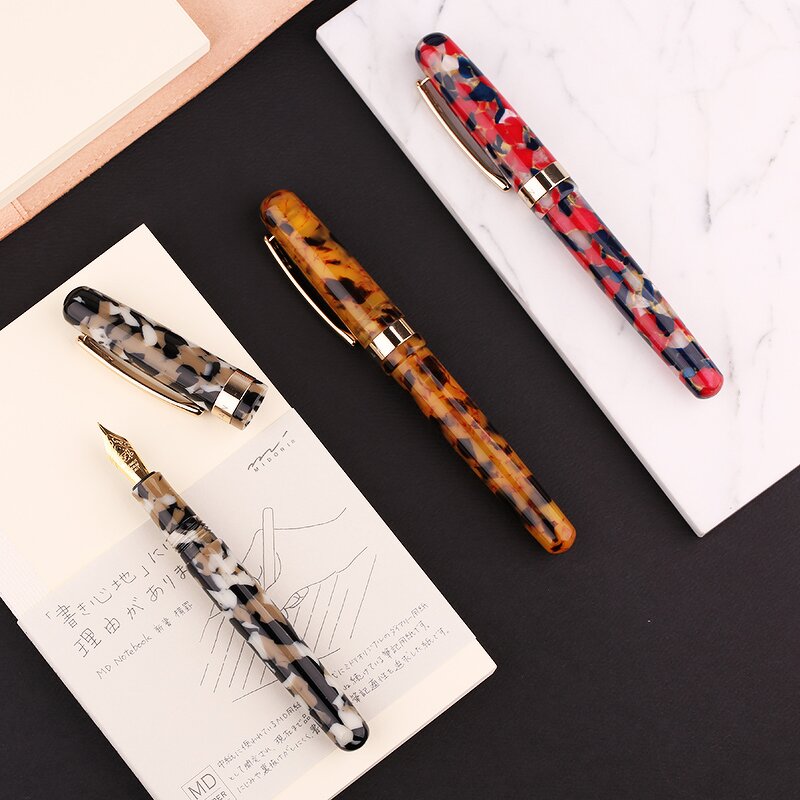 Resin Fountain Pen Manufacturer - M300 Gold-Plated Two-Color Nib 0.5mm