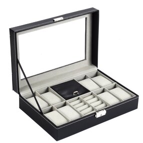 Watch Jewelry Box Manufacturer - Hot Sale 8+2 Slot Multifunctional PU Leather
