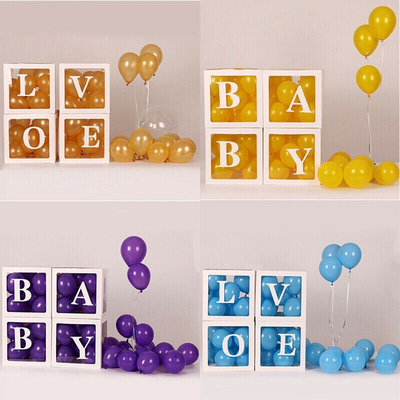 Surprise Box Manufacturer - Hot Sale White Letter Baby Shower Balloon Recycled