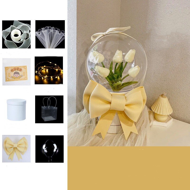 Acrylic Bouquet Box Manufacturer - New DIY Birthday Gift Tulip Holding Bucket