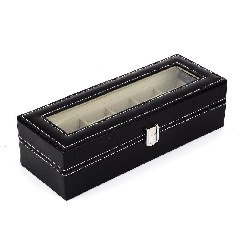 Watch Storage Box Factory - Hot Sale Luxury 6 Slot Waterproof Lock Closed