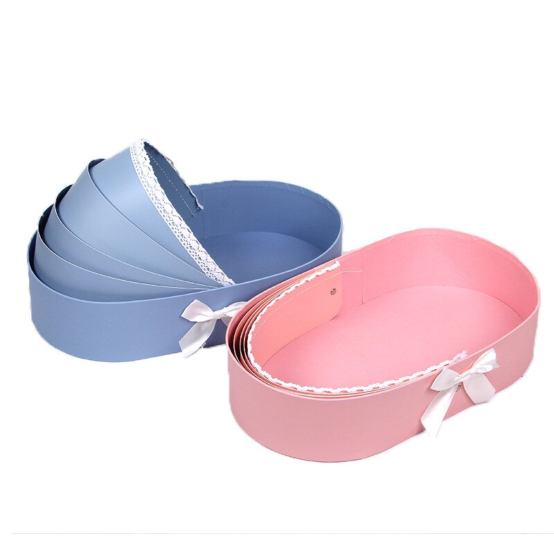 Gift Box Manufacturer - New Style Portable Baby Cradle Shape Artificial Flower