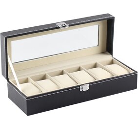 Watch Storage Box Factory - Hot Sale Luxury 6 Slot Waterproof Lock Closed