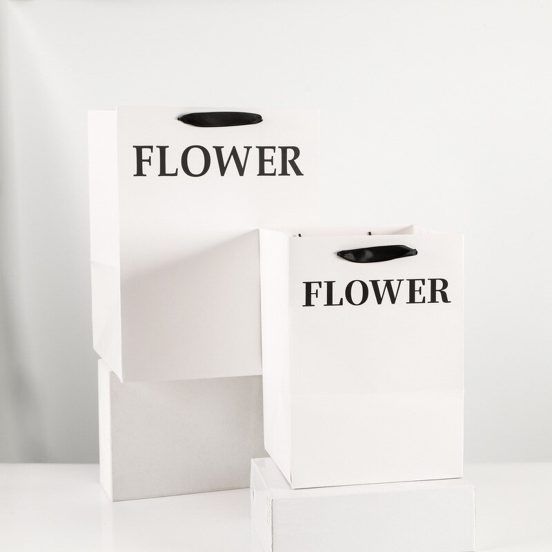 Tote Gift Bag Factory - Popular White Large Thickened Paper Hand-Carrying