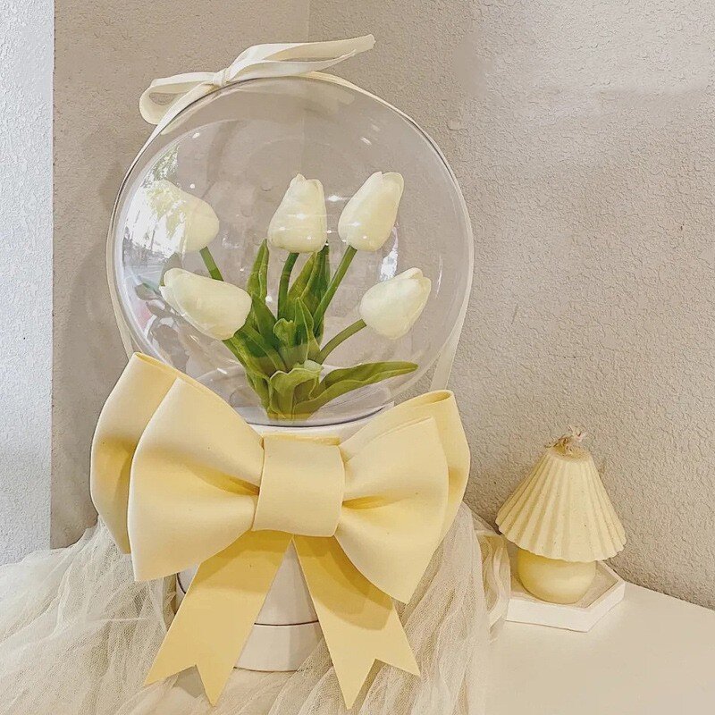 Acrylic Bouquet Box Manufacturer - New DIY Birthday Gift Tulip Holding Bucket