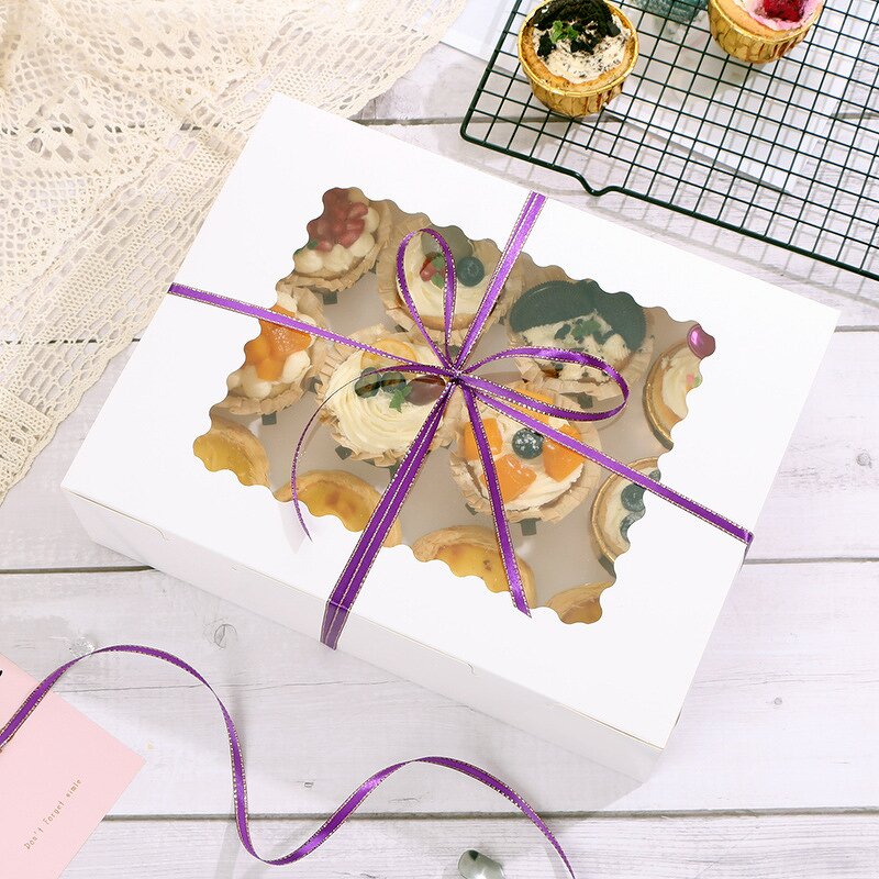 Food Box Factory - Wholesale Window White Marble Kraft Paper Take Away Bake