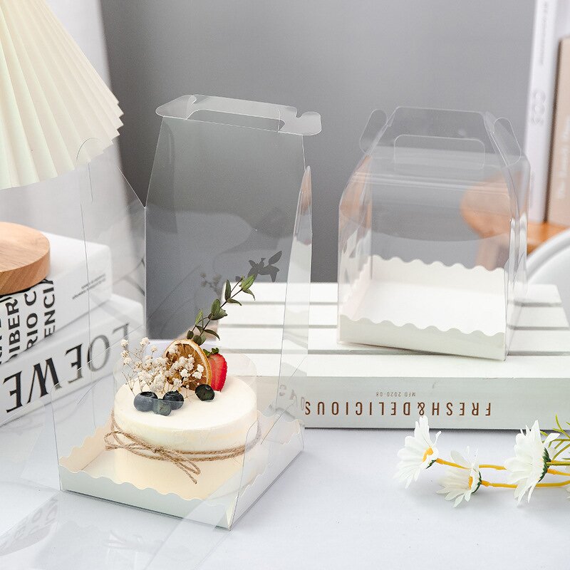 Baking Packaging Box Factory - Wholesale Portable Transparent Heightened Tall Birthday