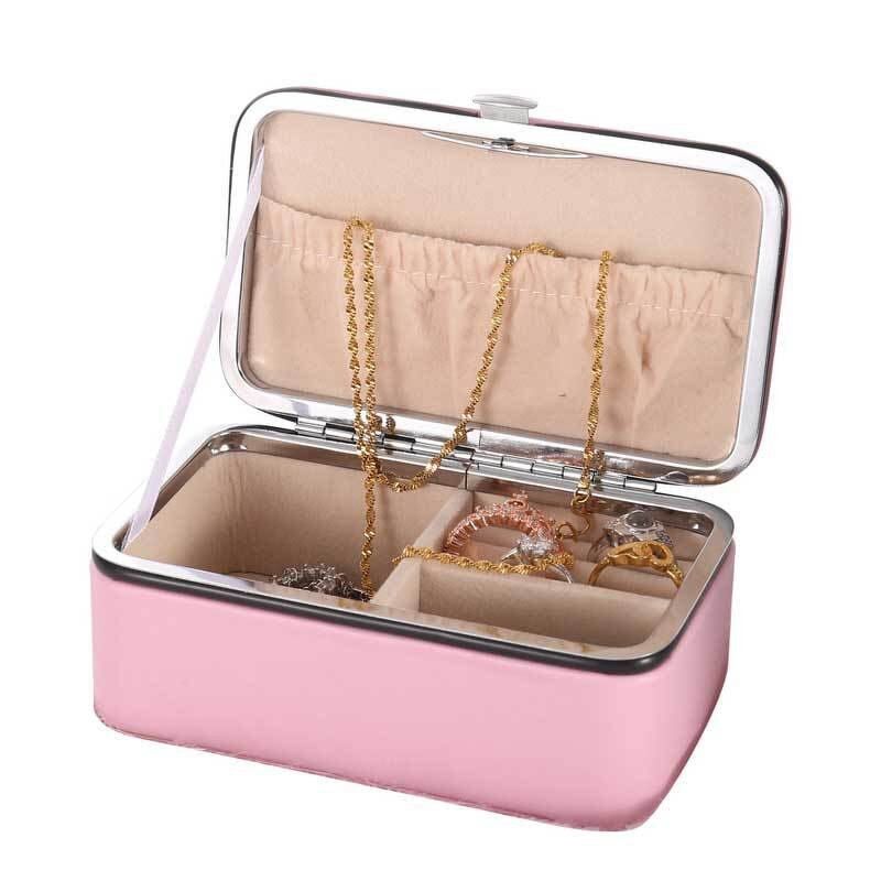 PU Leather Jewelry Case Factory - Most Popular Portable Rectangle Clamshell