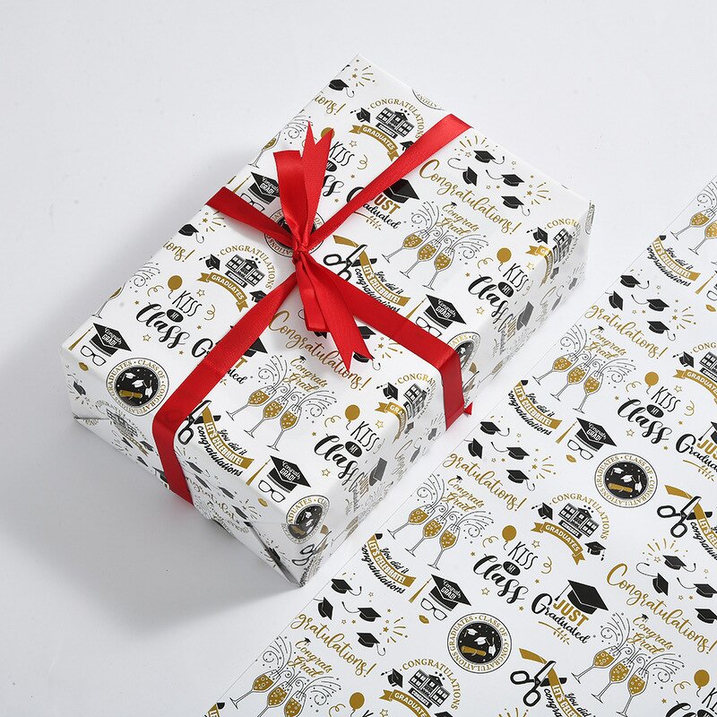 Gift Wrapping Paper Factory - Handmade DIY Snacks Flower Bouquet Graduation Season