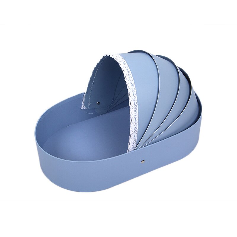 Gift Box Manufacturer - New Style Portable Baby Cradle Shape Artificial Flower