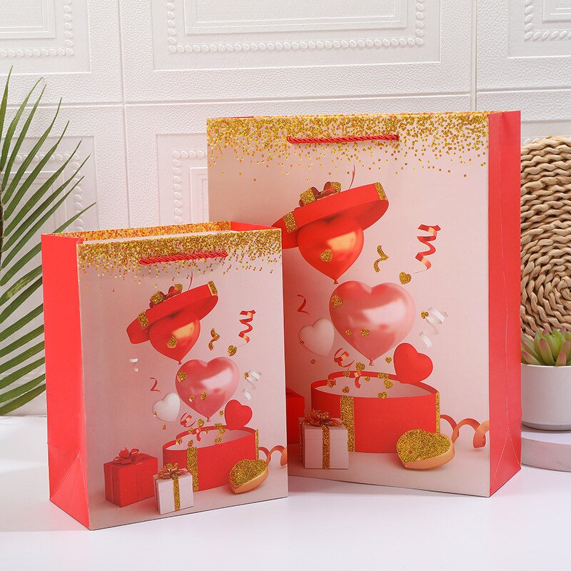 Valentine's Day Gift Bag Factory - Printing Holographic Grocery Thicken Shopping