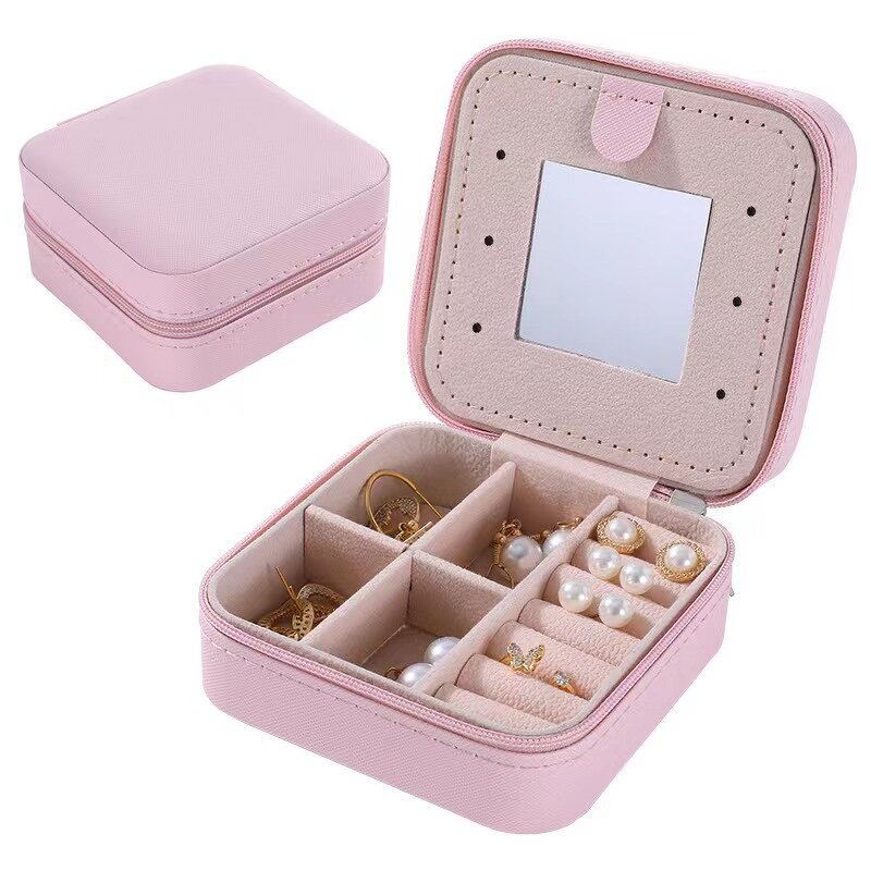 Travel Jewelry Organizer Factory - Wholesale Handmade PU Leather with Mirror