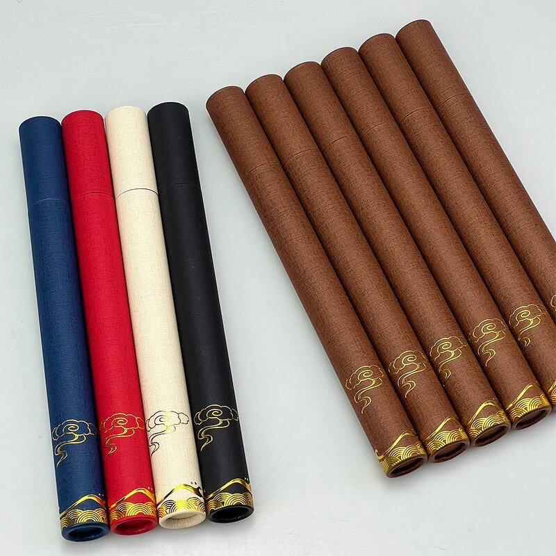 Incense Box Factory - New Arrival Cylinder Kraft Paper Empty for Aromatherapy
