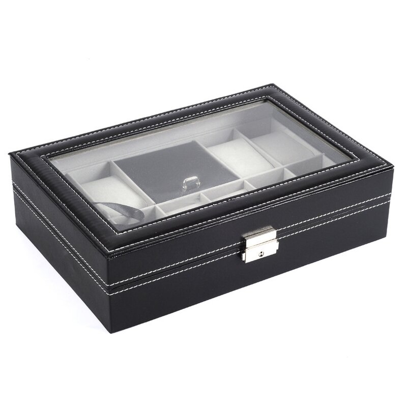 Watch Jewelry Box Manufacturer - Hot Sale 8+2 Slot Multifunctional PU Leather
