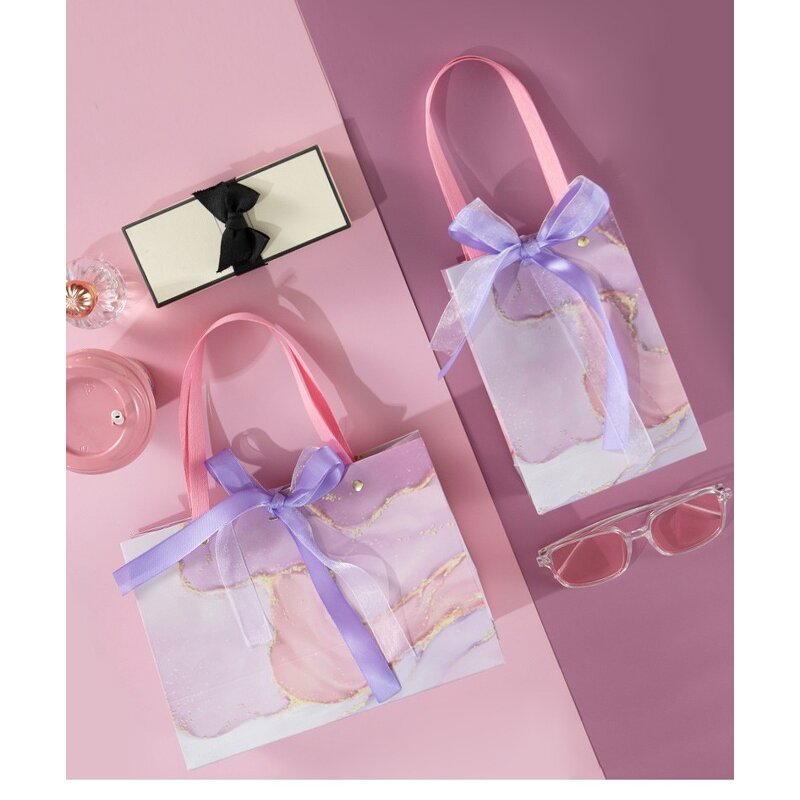 Gift Bag Manufacturer - 2024 Hot Sale Luxury Colorful Stone Pattern Paper