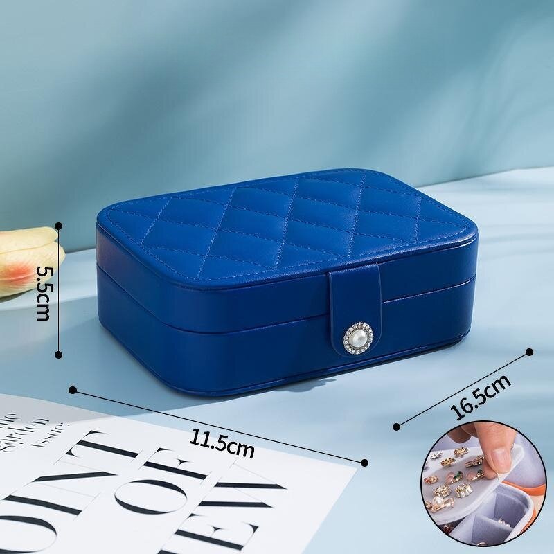 PU Leather Jewelry Case Factory - Portable Luxury New Style Rectangle Travel