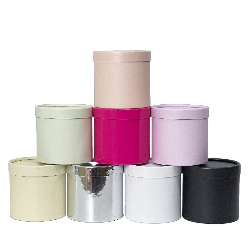 Flower Box Manufacturer - Hug Bucket Small Round Cylinder Bouquet Packaging