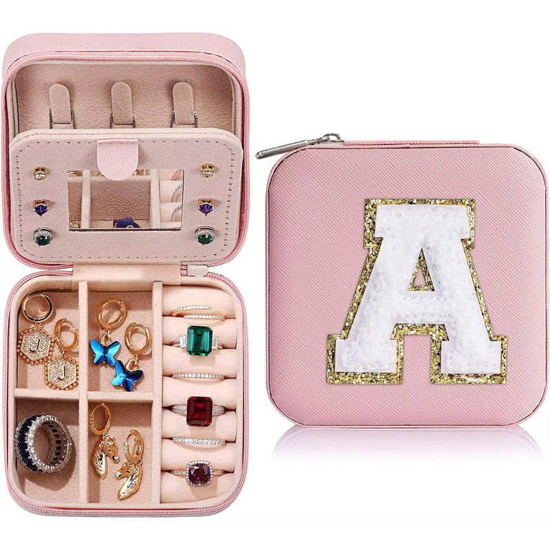 Jewellery Box Manufacturer - Novel Portable Travel Fashion Square Creative Letter