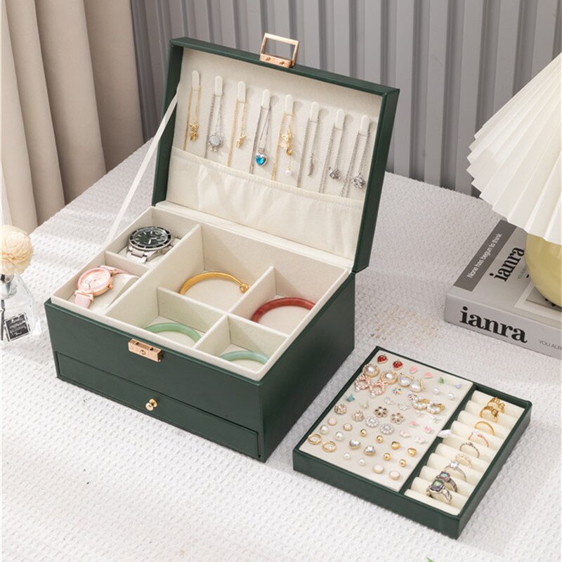 Jewelry Storage Box Factory - High-End Anti-Oxidation Multi-Layer Drawer Style