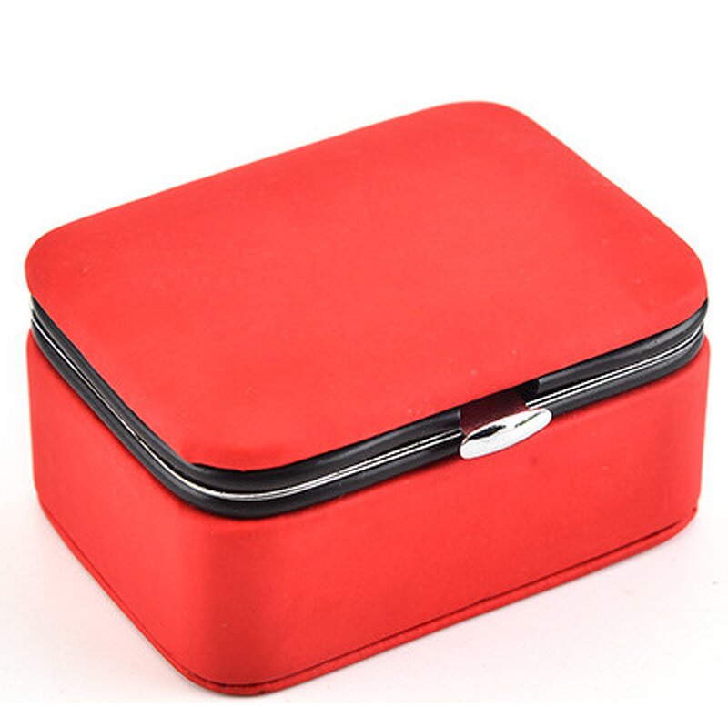 Rings Jewelry Box Manufacturer - Hot Selling Portable Mini Rectangle PU Leather