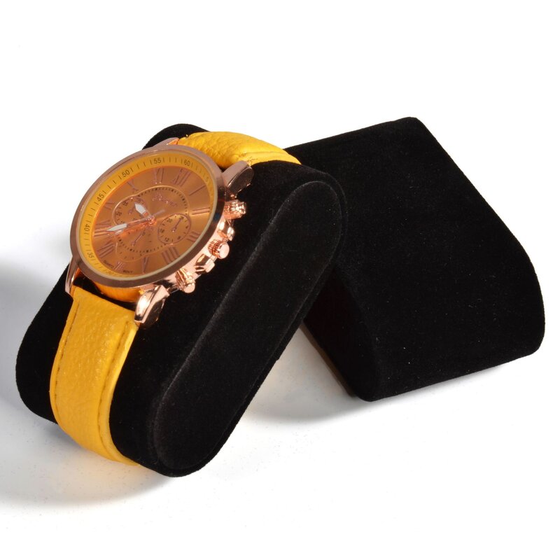 Watch Display Box Factory - New Design PU Leather Durable Black 12 Slot
